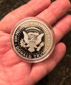 2017 President Donald Trump Inaugural Silver EAGLE Commemorative Novelty Coin 38mm. 45th President of the United States of America CERTIFICATE OF AUTHENTICITY 20 71FwvHE52XL