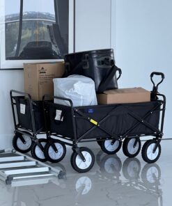MacSports Collapsible Folding Outdoor Utility Wagon, Black 47 71Fx27j7RQL