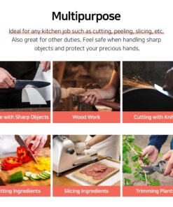 CustomGrips Food Grade Level 5 Protection, 1 Pair, Medium, Cut Resistant Safety Gloves, Great for Meat Cutting, Oyster Shucking, Fish Filleting, Chopping Vegetables & General Kitchen Work 12 71FxH4pgLXL