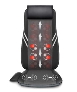 Snailax 2-in-1 Shiatsu Foot Massager Shiatsu Massage Chair Bundle, Washable Cover, Flexible Massage Nodes for All Size Feet, Foot Warmer, Electric Foot Massage Machine Relieves Foot Back Pains 14 71FxyL DdtL 1