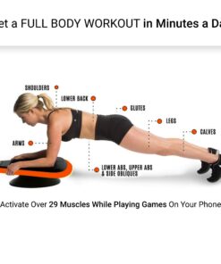 Stealth Core Deluxe Trainer - Turn Fitness Into a Fun Game - Get Strong Sexy Abs and Lean Core Playing Games On Your Phone; Free iOS/Android App; 4 Free Mobile Games Included; Dynamic Abs & Core Training; Only 3 Minutes a Day Orange 20 71FyrHK4o4L