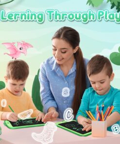 LCD Writing Tablet Kids Toys - CHEERFUN 8.5" Toddler Toys Learning Drawing Board Dinosaur Toys for 3 4 5 6 7 Year Old Boys Girls Birthday Gifts Idea Light Doodle Pad Stocking Stuffers Green 20 71FytAo0JL