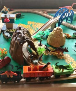 Toyvelt Dinosaur Play Set Dinosaur Toys Includes Dinosaur Figures, Trees, Rocks, Playmat, And A Beautiful Container Create A Dino World Great Gift For Boys & Girls Ages 3,4,5,6, And Up Updated Version 33 71FzEakRXL