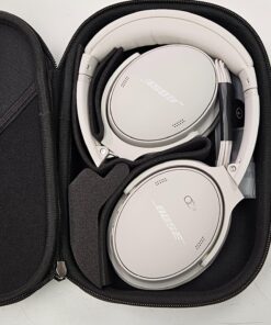 NEW Bose QuietComfort Wireless Noise Cancelling Headphones, Bluetooth Over Ear Headphones with Up To 24 Hours of Battery Life, White Smoke 33 71G bdQuF0L