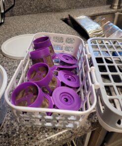 Munchkin® High Capacity Dishwasher Basket, 1 Pack, Grey 1 Count (Pack of 1) 26 71G bm2qwhL