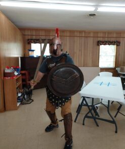 THOR INSTRUMENTS Medieval King Spartan Copper 300 Helmet W/RED Plume Muscle Jacket Leg ARM Guards Rustic Vintage Home Decor Gifts 17 71G0UM0DE8L