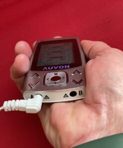 AUVON Dual Channel TENS EMS Unit 24 Modes Muscle Stimulator for Pain Relief, Rechargeable TENS Machine Massager with 12 Pads, ABS Pads Holder, USB Cable and Dust-Proof Storage Bag A Sliver 35 71G1 ioquxL