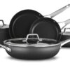 Calphalon 8-Piece Pots and Pans Set, Nonstick Kitchen Cookware with Stay-Cool Handles, Dishwasher and Metal Utensil Safe, Black Cookware Set 4 71G12VBbjrL