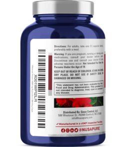 NusaPure Hibiscus Flower 5000 mg 200 Vegetarian Caps (Non-GMO & Gluten Free) 10 71G1BPKXAL