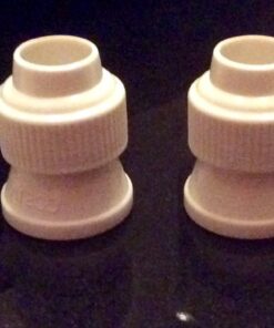 Ateco Standard Plastic Couplers, for Use Cake Decorating Tubes and Bags, Set of 4, 4 Count, White Standard Couplers - 4 pieces 8 71G1ZOXa8wL