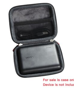 Hermitshell Hard EVA Travel Case Fits Anker PowerCore 13000 Portable Charger - Compact 13000mAh 2-Port Ultra Portable Phone Charger Power Bank (Black) Black 24 71G1g0iFQNL