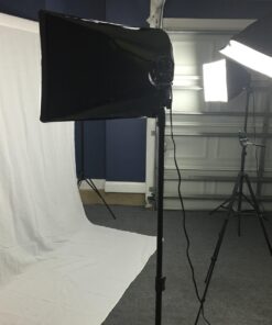 Fancierstudio Lighting kit UL9004SB-69BWG 2000 Watt Photo Studio Lighting Kit with 6-9 Feet Muslin Backdrop and Background Stand-Black White 27 71G1wQSQELL