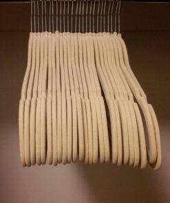 Home-it Premium Velvet Hangers 50 Pack - Ivory Suit Hangers Non-Slip - Heavy duty Clothes Hangers for Closet, Jacket, Shirt, Pants and Suit, Hook Swivel 360 - Ultra Thin 45 71G2ItsY24L