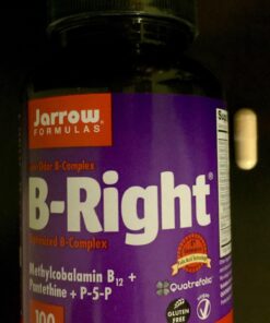 Jarrow Formulas B-Right Optimized B-Complex, Dietary Supplement for Cellular Energy, Immune Health and Stress Management Support, 100 Veggie Capsules, 100 Day Supply Unflavored 100 Servings (Pack of 1) 48 71G3ef1ICGL
