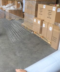 BOMEI PACK Clear Stretch Wrap Roll with Plastic Handle 18" x 1000 Feet 80 Gauge 4 Pack, Shrink Wrap Heavy Duty, Self-Adhering Plastic Wrap for Shipping, Moving Transparent 17 71G3k71EGL