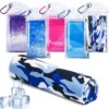 SYOURSELF Cooling Towel, Cooling Towels for Neck,40" x 12"Ice Towel for Instant Cooling Relief, Soft Breathable Chilly Towel, Perfect Yoga, Golf, Sports Mi Blue 8 71G49OHHSEL