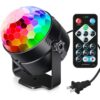 Sound Activated Party Lights with Remote Control Dj Lighting, Disco Ball Strobe Lamp 7 Modes Stage Light for Home Room Dance Parties Birthday Halloween Christmas Decorations Stocking Stuffers Black 36 71G4t Vi4cL