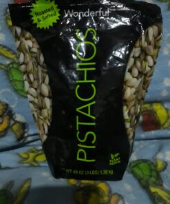 Wonderful Pistachios In Shell, Roasted and Salted Nuts, 48 Ounce Resealable Bag - Healthy Snack, Protein Snack, Pantry Staple Roasted & Salted 3 Pound (Pack of 1) 31 71G52qVWZzL