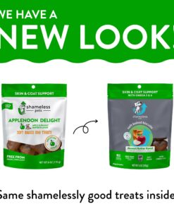 Alternative view of Shameless Pets Soft-Baked Dog Treats, Peanut Butter Apeel - Natural & Healthy Dog Chews for Skin & Coat Support with Omega 3 & 6 - Dog Biscuits Baked & Made in USA, Grain, Corn & Soy Free - 1-Pack 6 Ounce (Pack of 1)