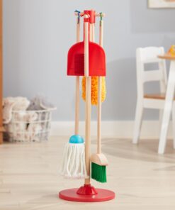 Melissa & Doug Dust! Sweep! Mop! 6-Piece Pretend Play Cleaning Set - Broom, Duster, Kid-Sized Cleaning Toys For Boys and For Girls 40 71G69jrhw9L