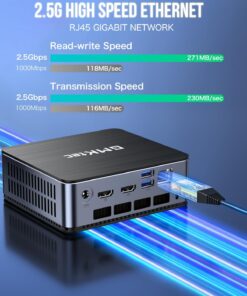 GMKtec K1 Mini Powerhouse Gaming Computer AMD Ryzen 7 6800H (8C/16T, 4.70Ghz), Mini Gaming PC 16GB DDR5+512GB M.2 2280 PCle SSD AMD Radeon 680M, Windows 11 Pro, WiFi 6, BT 5.2, DP, RJ45 2.5G AMD Ryzen 7 6800H 16GB+512GB 22 71G6WPsmmHL