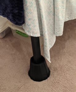 Honey-Can-Do STO-01004 Round Bed Risers, 5-Inch, Black 9 71G7XofXanL