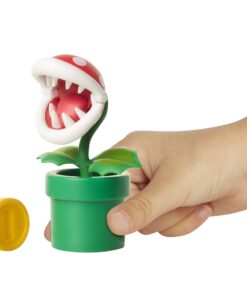 World of Nintendo Super Mario Piranha Plant 4” Articulated Figure with Coin 15 71G7mKqk9BL