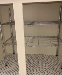 Whitmor Supreme Wide Stacking Shelf - Heavy Duty - Adjustable - Chrome 33 71G7xa3g7NL