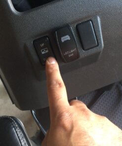 MICTUNING MIC-LSB1 Laser LED Light Bar Rocker Switch ON-Off LED Light 20A 12V, 5pin, Blue 35 71G8CAL jzL