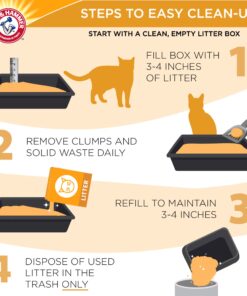 Arm Hammer Clump Seal Litter Multi-Cat Complete Odor Sealing Clumping Clay Cat Litter, 28lb 25 71G8IFeAPL 2