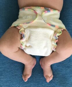 Alternative view of Overnight Hemp Fitted Cloth Diaper: Adjustable One-Size with Snap Buttons and 2 Cotton Hemp Inserts, Unisex Baby (1-Pack)