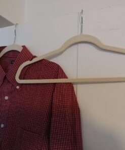 Home-it Premium Velvet Hangers 50 Pack - Ivory Suit Hangers Non-Slip - Heavy duty Clothes Hangers for Closet, Jacket, Shirt, Pants and Suit, Hook Swivel 360 - Ultra Thin 36 71G8kOPSiQL