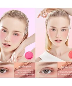UCANBE 5 Colors Face Blusher Palette Waterproof Matte Long Lasting Lightweight Blush Powder Pink Coral Blushing Pallet with Brush Mirror Women Makeup Gift Set Kit 32 71G9azmstjL