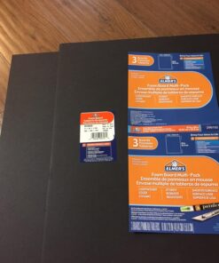 Elmer's Foam Board Multi-Pack, Black, 16x20 Inch, Pack of 3 16 x 20 Inches 3-Pack 13 71G9cviI8SL
