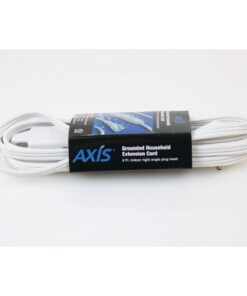 Axis 3-Outlet Indoor Extension Cord with Flat-Profile Plug - 8-foot, White (45505) 14 71G9v9vk2CL