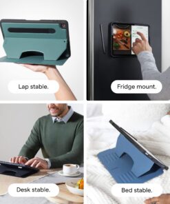 ZUGU Case for 2021/2022 iPad Pro 12.9 inch 5th / 6th Gen - Slim Protective Case - Apple Pencil Charging - Magnetic Stand & Sleep/Wake Cover (Fits Model #’s A2378, A2379, A2461, A2462) - Stealth Black 52 71GAoTUICCL