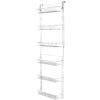 Lavish Home (White) 6-Tier Adjustable Kitchen Door Rack for Pantry Organization and Storage Shelving, (L) 19” x (W) 5” x (H) 56-64 23 71GApuL5rEL
