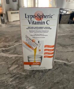 LivOn Laboratories Lypo–Spheric Vitamin C – 30 Packets – 1,000 mg Vitamin C & 1,000 mg Essential Phospholipids Per Packet – Liposome Encapsulated for Improved Absorption – 100% Non–GMO Unflavored 0.2 Fl Oz (Pack of 30) 35 71GB35UnItL