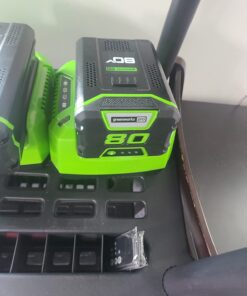 Greenworks Pro 80V Cordless Brushless String Trimmer + Leaf Blower Combo, 2Ah Battery and Charger Included STBA80L210 16" Trimmer + Blower (2.0Ah) 38 71GBAkLx3BL