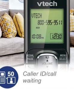 VTech CS6719-15 DECT 6.0 Phone with Caller ID/Call Waiting, 1 Cordless Handset, Blue 1 Handset 30 71GBeJ7l2YL