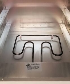 HeatMax 19x19x29 Commercial Food Pizza Pastry Patty Catering Hot Box Countertop Warmer Case, Great for up to 16" Pizza Fund Raising, Shelf is 16"Wx 18.5"D - Made in USA with Service and Support 9 71GBiHXhyL