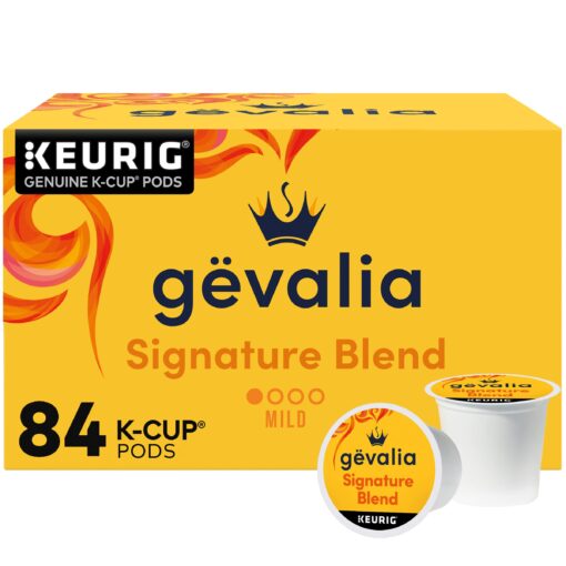 Gevalia Signature Blend Mild Light Roast K-Cup Coffee Pods (84 ct Box) 84 Count (Pack of 1)