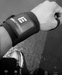 Stoic Wrist Wraps Weightlifting, Powerlifting, Cross Training, Bodybuilding with Thumb Loop. for Gym Workout, Men and Women Weight Lifting and Strength Training 18 Inches Black 46 71GDCklwegL