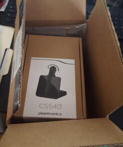 Plantronics - CS540 Wireless DECT Headset (Poly) - Single Ear (Mono) Convertible (3 wearing styles) - Connects to Desk Phone - Noise Canceling Microphone 2011 Version 35 71GDGgrU7GL