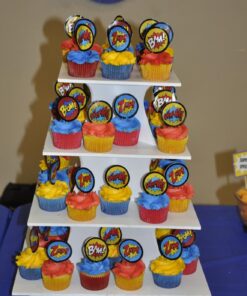 Fun Express - Superhero Baking Cups W/picks - Party Supplies - Serveware & Barware - Misc Serveware & Barware - 100 Pieces 27 71GDJULkMaL 1