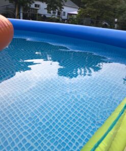 Intex 26175EH Easy Set 15 Feet by 42 Inch Round Inflatable Outdoor Backyard Above Ground Swimming Pool Set with Cover, Ladder, and Filter, Blue 15FT x 42IN 57 71GDN6FILVL 1