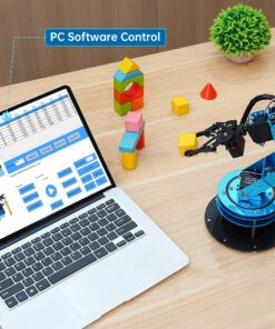 LewanSoul Robotic Arm Kit 6DOF Programming Robot Arm with Handle PC Software and APP Control with Tutorial 18 71GDNzrn0 L
