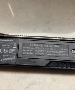 ThermoPro Lightning 1-Second Instant Read Meat Thermometer, Calibratable Kitchen Food Thermometer with Ambidextrous Display, Waterproof Cooking Thermometer for Oil Deep Fry Smoker BBQ Grill 36 71GE2HKeGXL