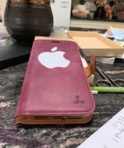 Snakehive iPhone XR Vintage Wallet || Genuine Leather Wallet Phone Case || Real Leather with Viewing Stand & 3 Card Holder || Flip Folio Cover with Card Slot (Plum) Plum 29 71GEEcVTqmL