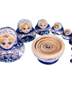 YAKELUS Russian Nesting Dolls Russian Dolls Matryoshka Doll Russian Dolls for Kids for Adults 10 Piece Set Handmade 1070 1070 (10 Piece) 14 71GF6dClsSL